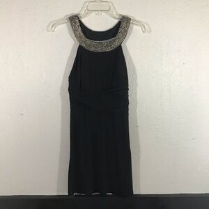 Hailey Logan by AP Black Sheer Back Cocktail Dress size 7/8